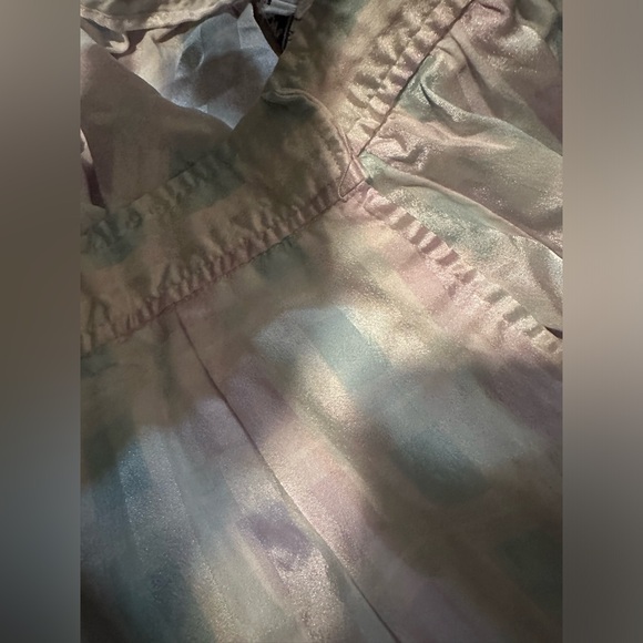 Evan Picone Women’s Pastel Striped Silk Long Skirt Bottom Sz 14 XL - Picture 8 of 8